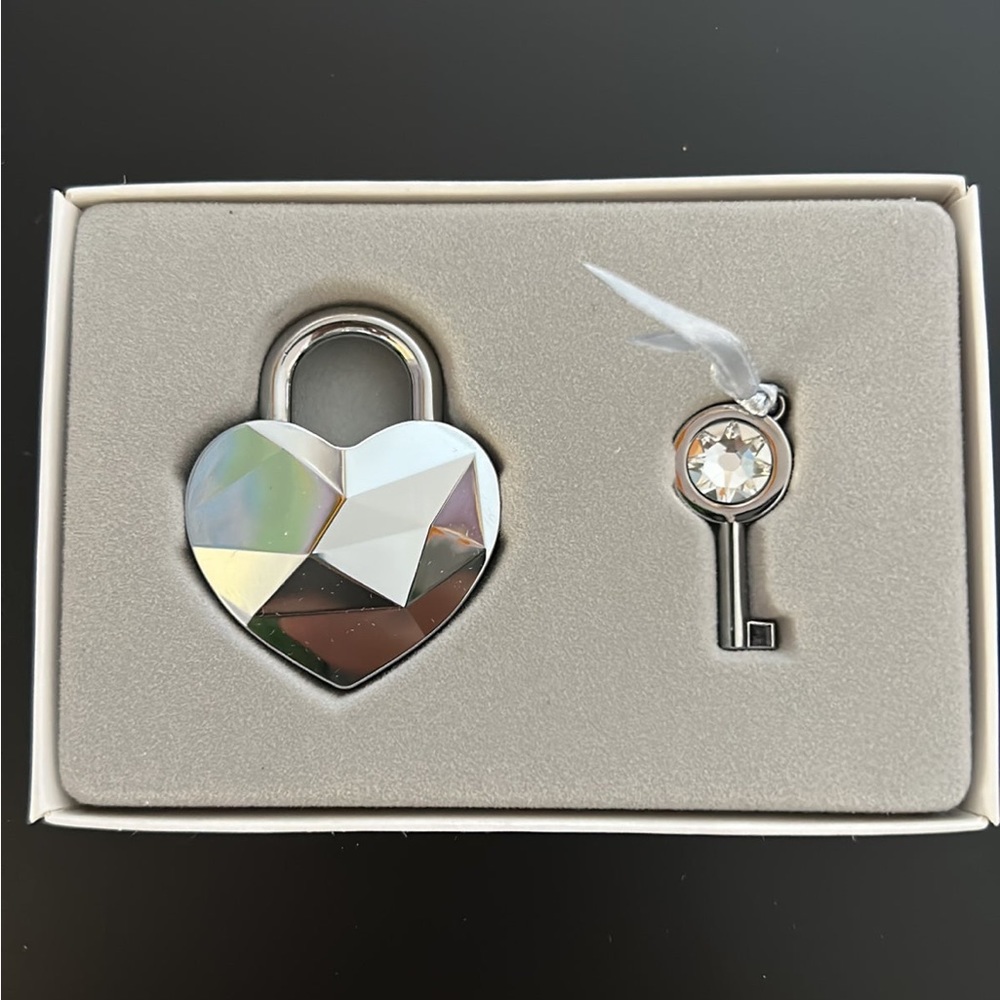 Swarovski Heart Lock and Key